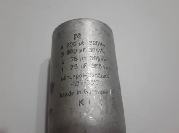 خازن فلزی 385 ولت 25+75+200+200 میکروفاراد